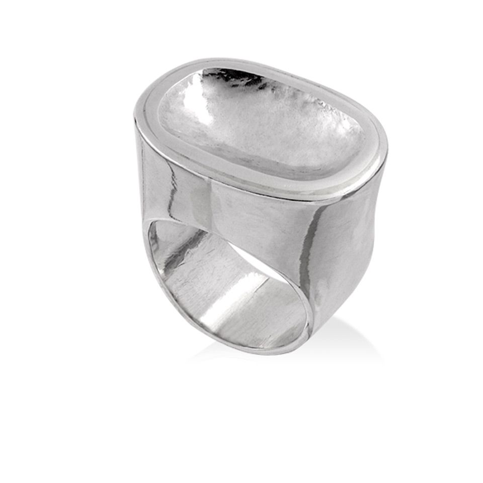 Ring i &auml;kta silver