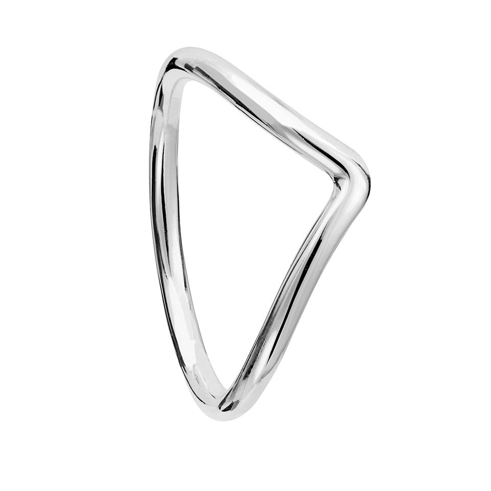 Ring i &auml;kta silver, 19.0