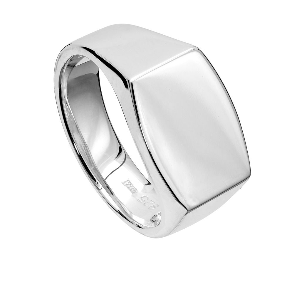 Klackring i äkta silver från Hallbergs Guld