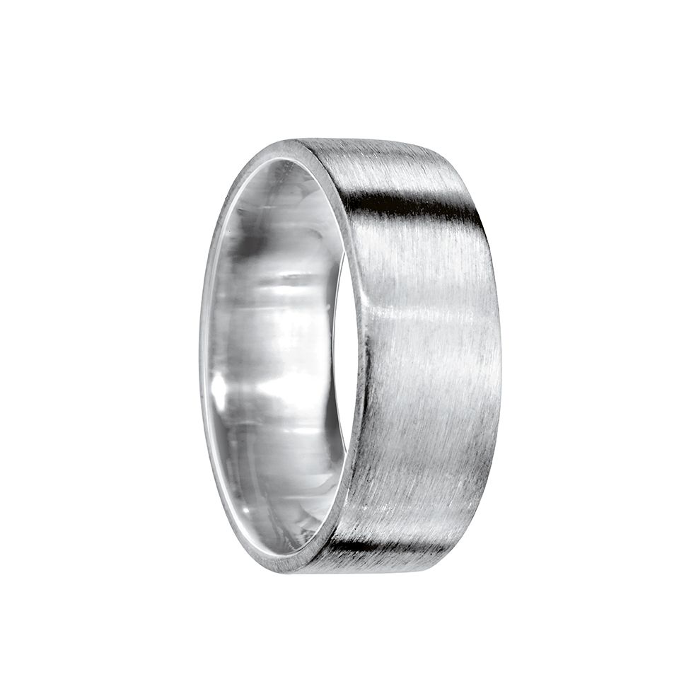 Ring i &auml;kta silver, 21.0