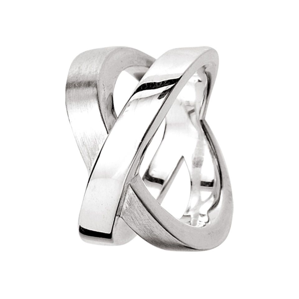 Ring i &auml;kta silver