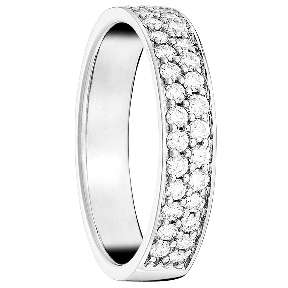 Diamantring i 18K guld, 18.5