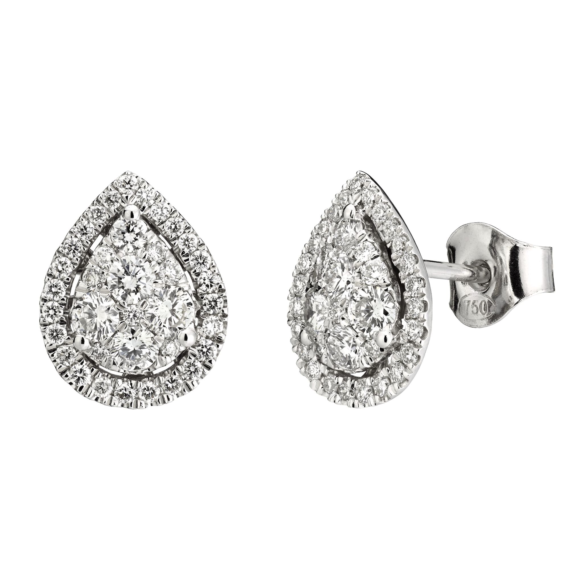 Diamantörhängen i 18K guld 12669