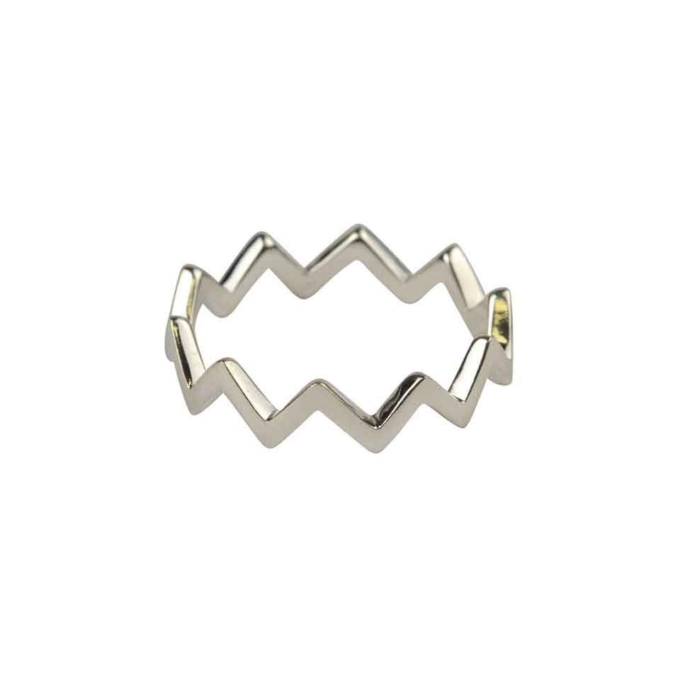 Ring i återvunnet äkta silver, 17.5