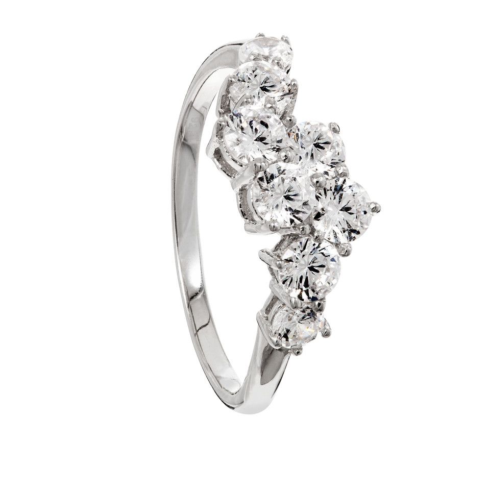 Ring i &auml;kta silver, 18.0