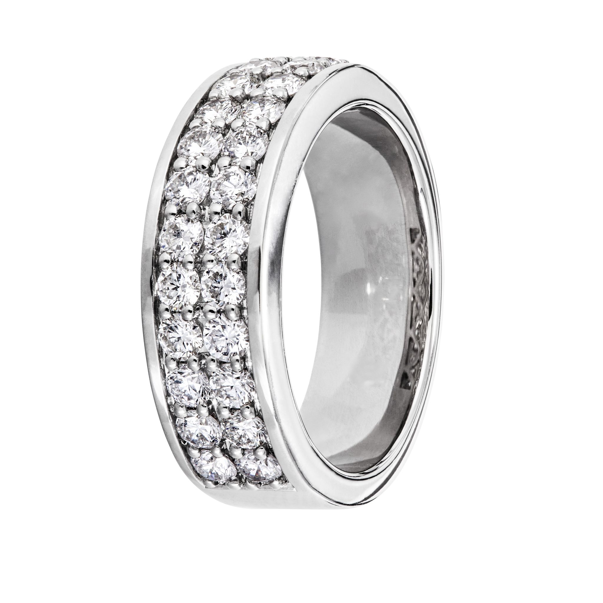 Diamantring i platina, 17.5