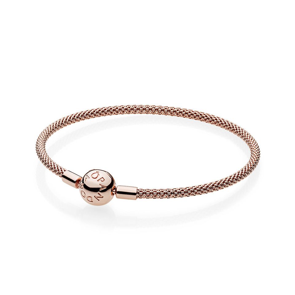 Roséförgyllt armband 19 cm
