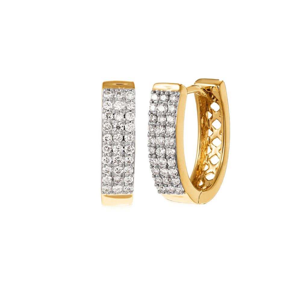 Diamantörhängen i 18K guld 13538