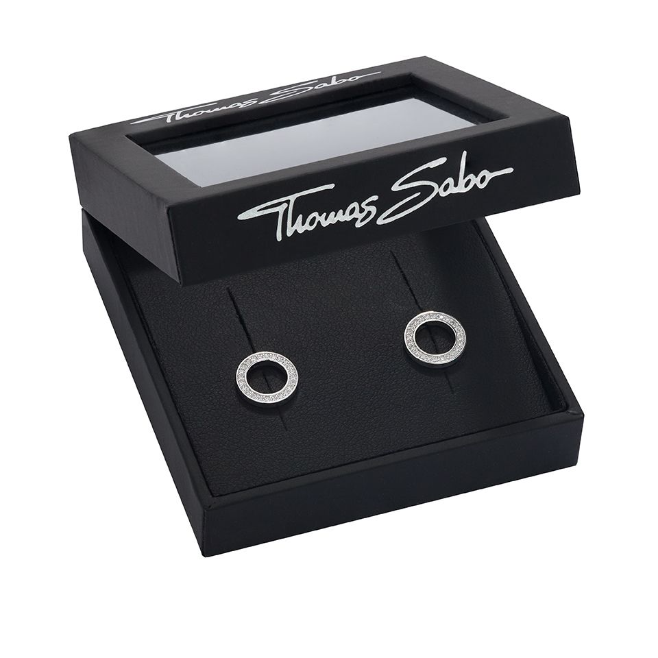 Rund &ouml;rh&auml;ngen i &auml;kta silver