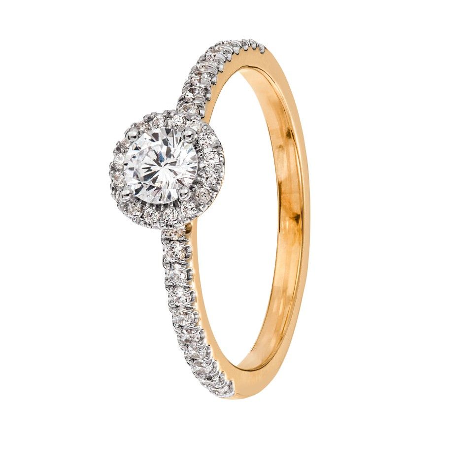 Diamantring Honolulu 0,52 ct, 15.0