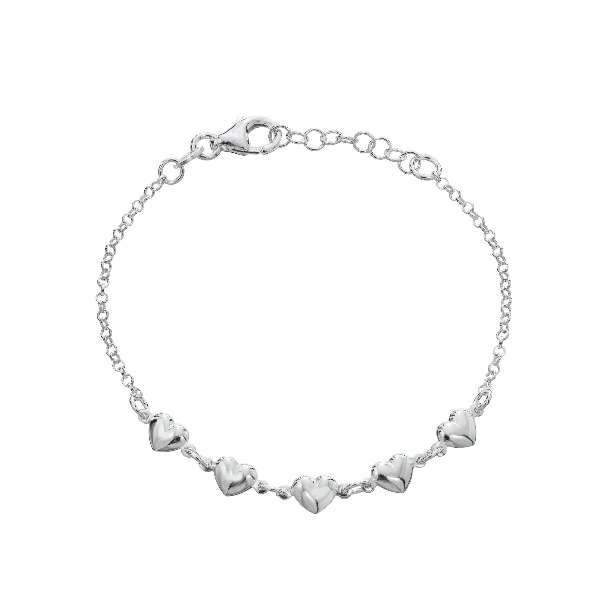 Armband i &auml;kta silver