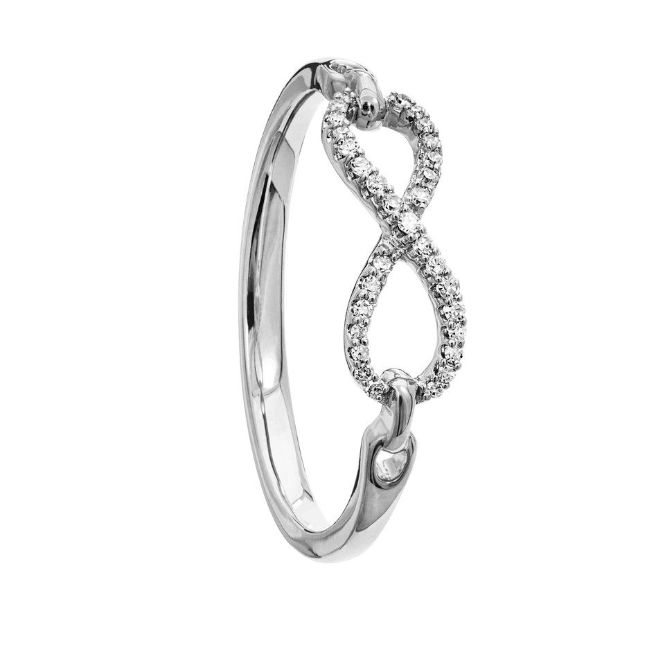 Diamantring i 18K guld, 20.0