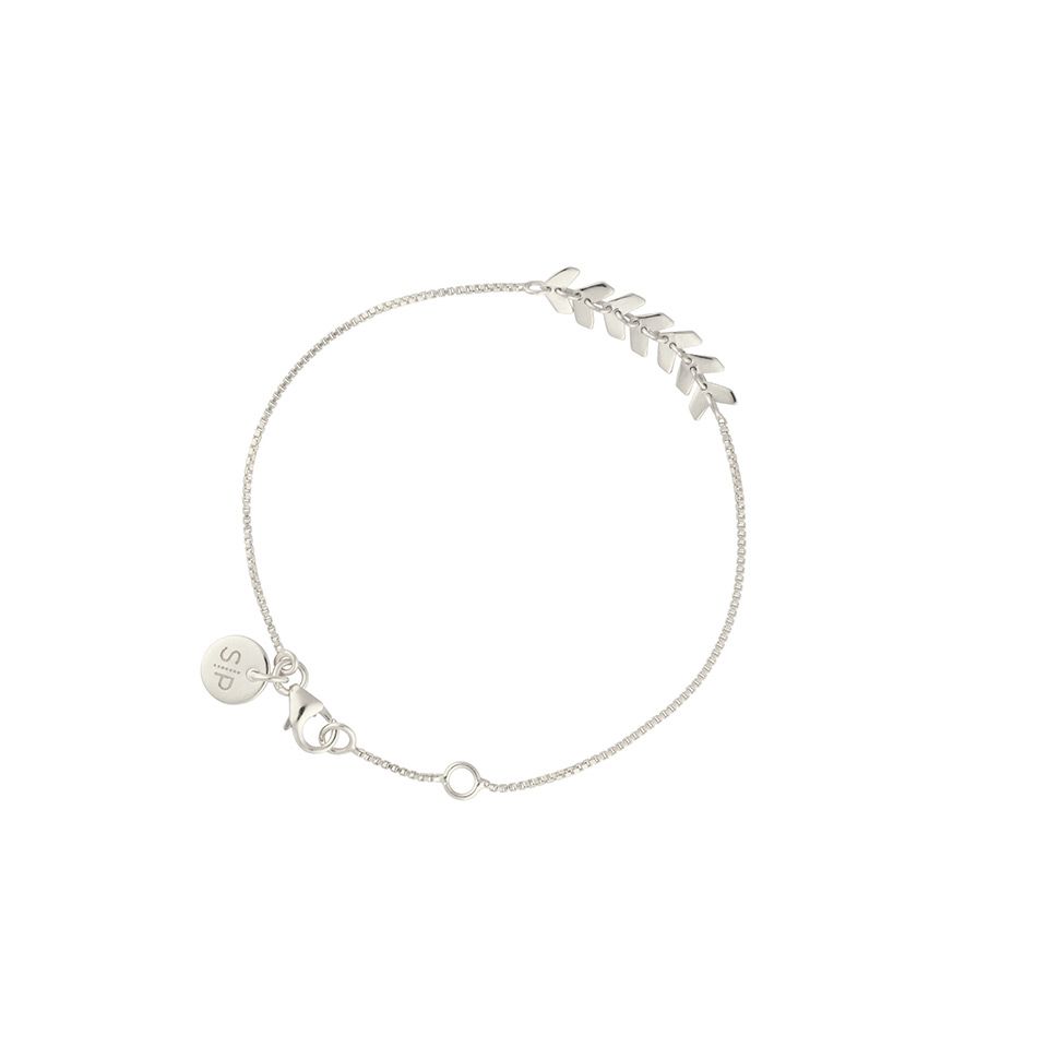 Armband Layers Simone i &auml;kta silver