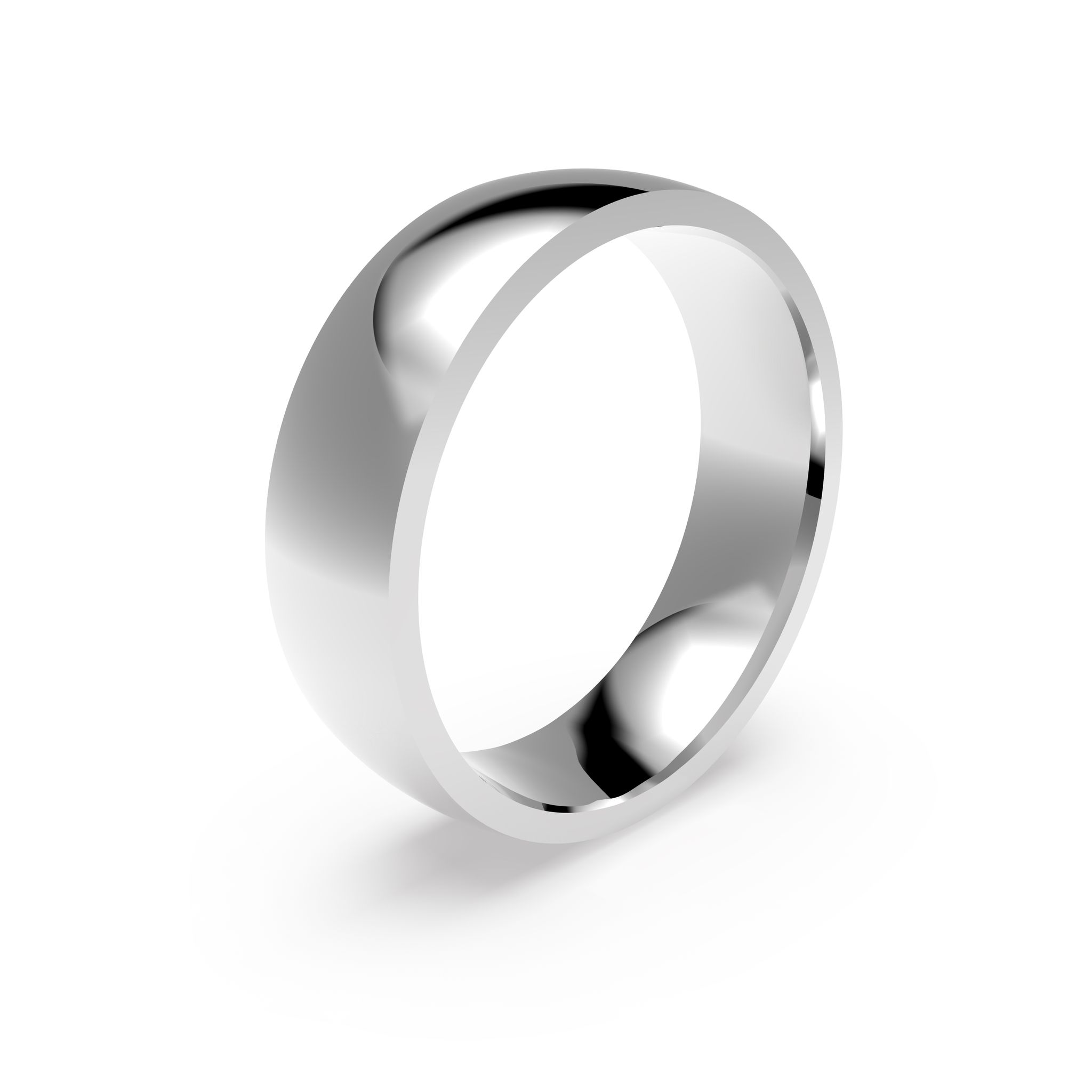 Förlovningsring i platina 6mm, 51