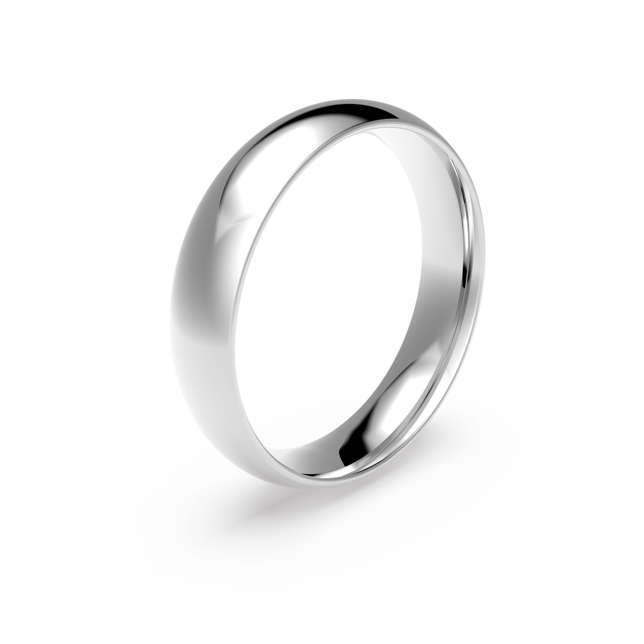 Förlovningsring i platina 5mm, 65