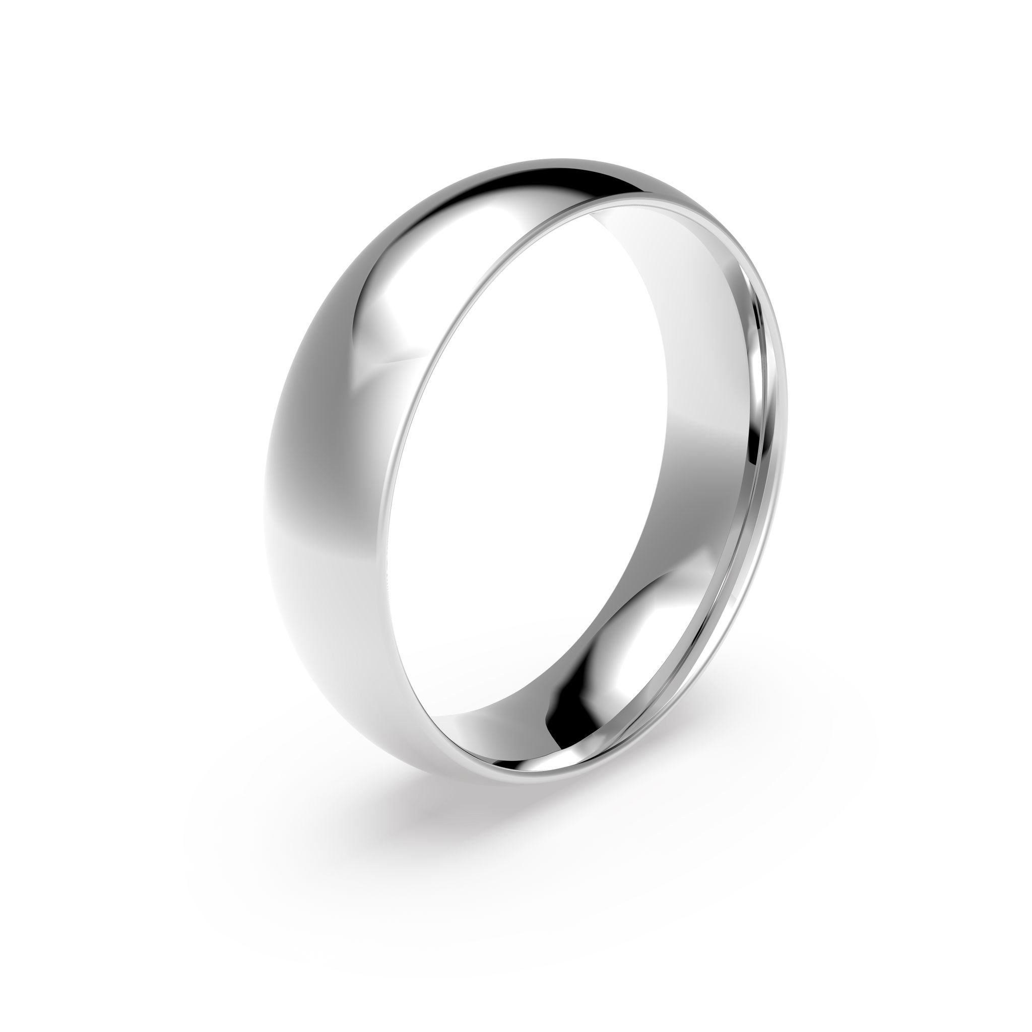 Förlovningsring i platina 6mm, 69 14065