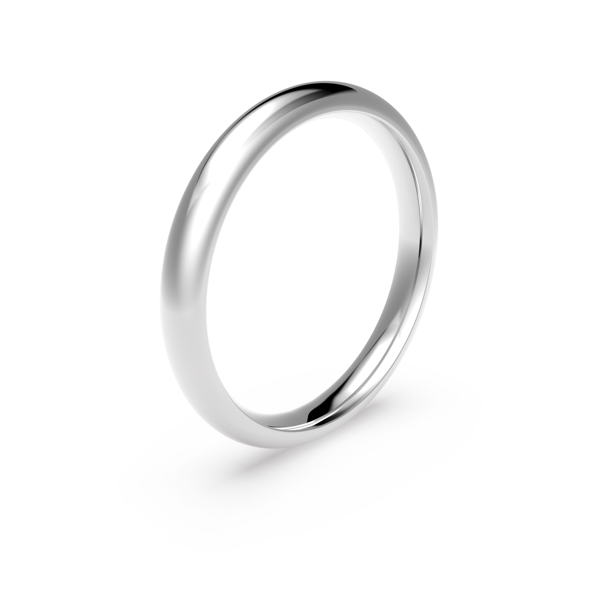 Förlovningsring i platina 3mm, 54 14098