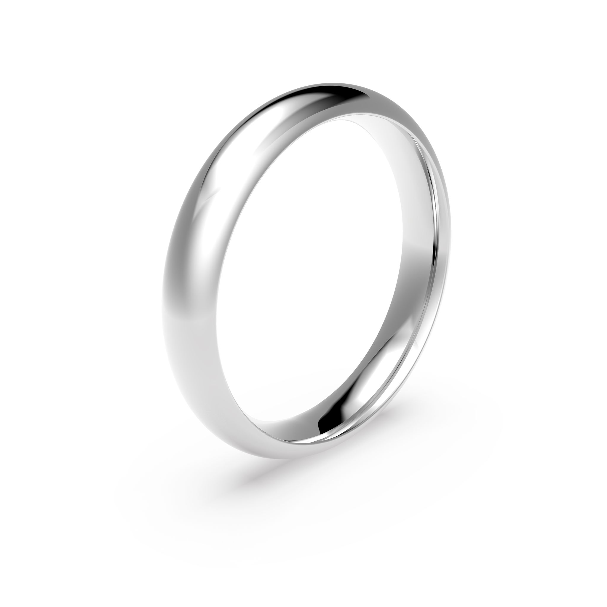 Förlovningsring i platina 4mm, 54