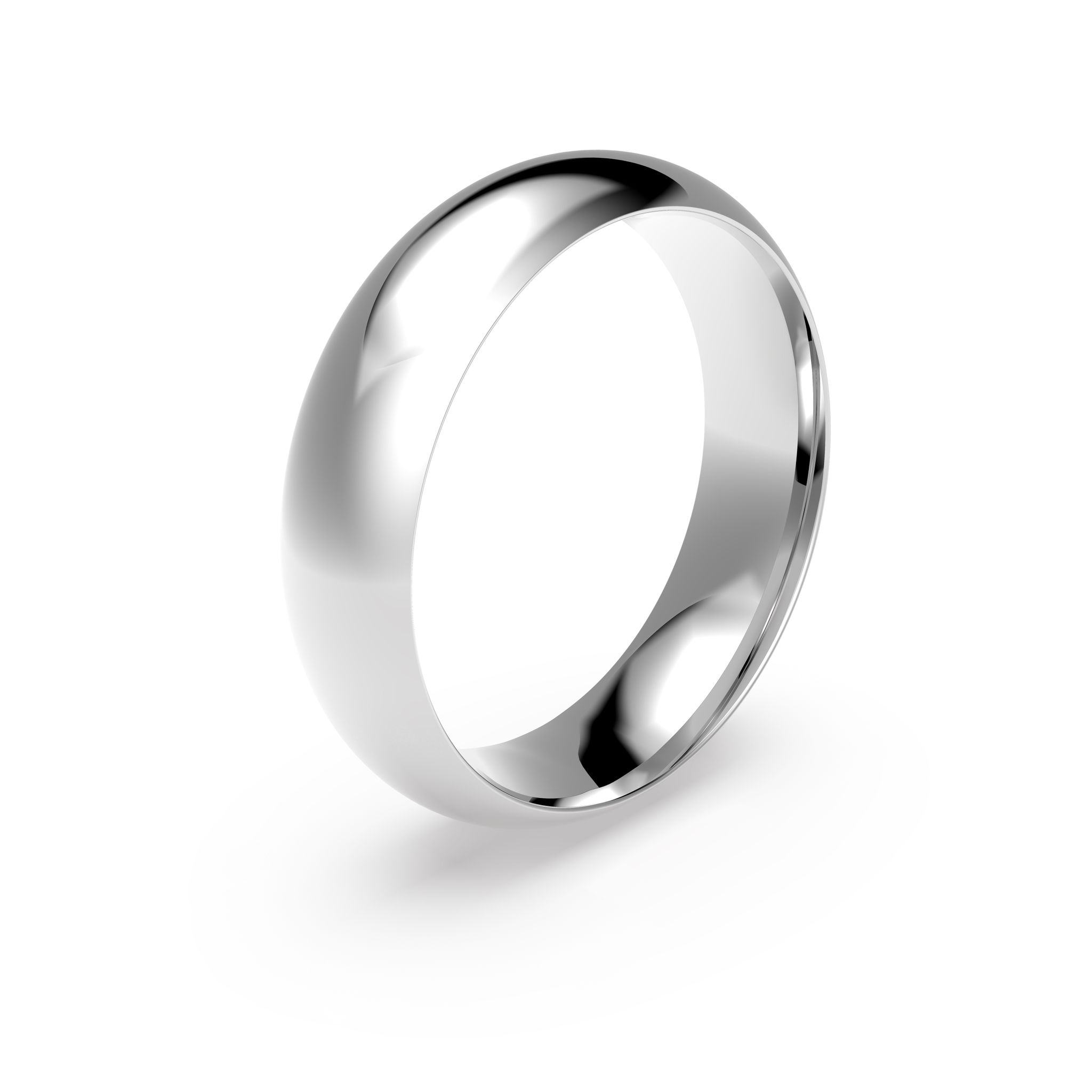 Förlovningsring i platina 6mm, 47