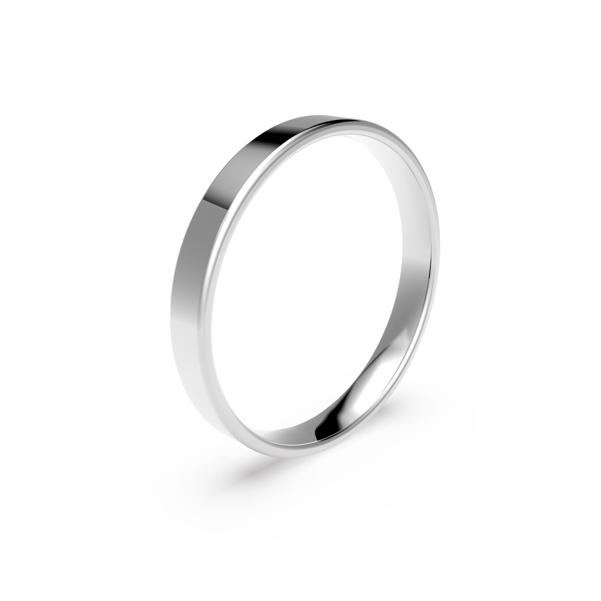 Förlovningsring i platina 3mm, 52 Förlovningsring i platina 3mm, 52