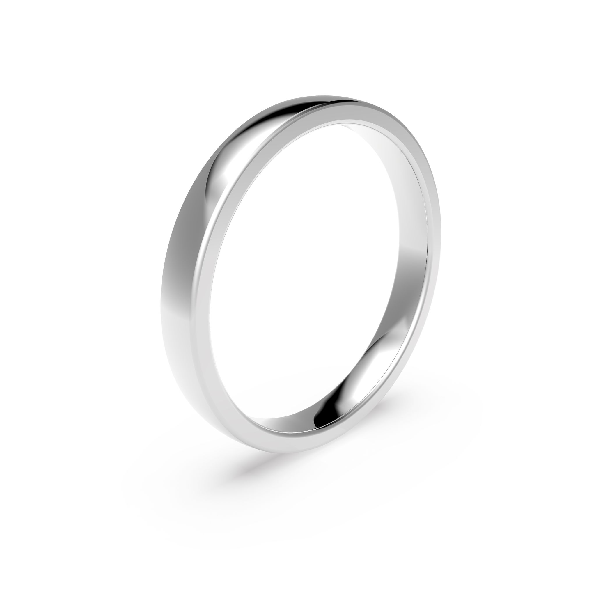 Förlovningsring i platina 3mm, 59 45239