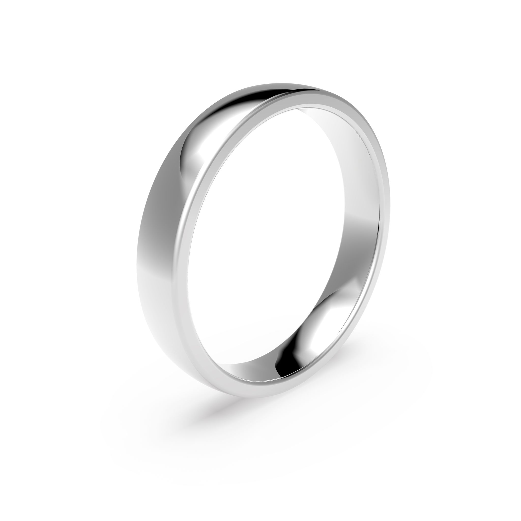 Förlovningsring i platina 4mm, 58