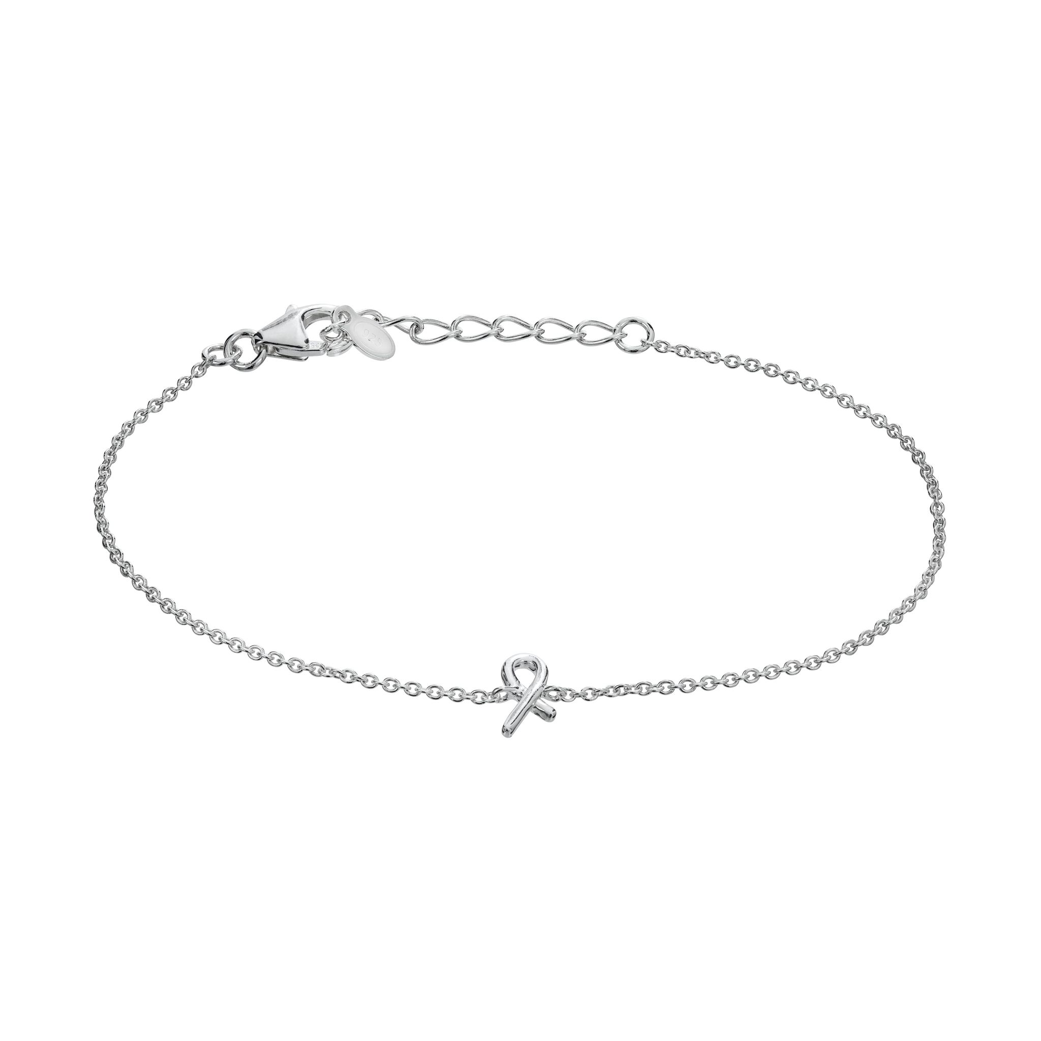 Armband i &auml;kta silver