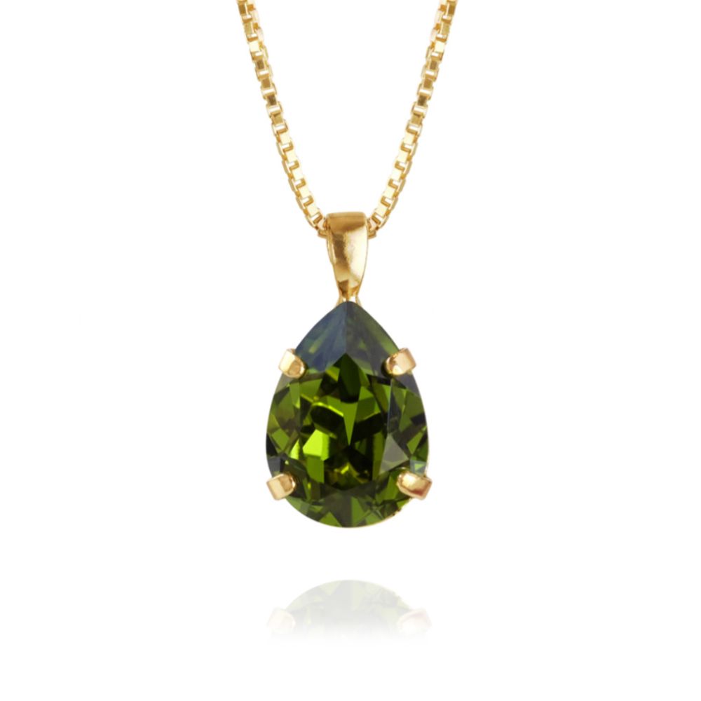 Halsband Mini Drop Olivine