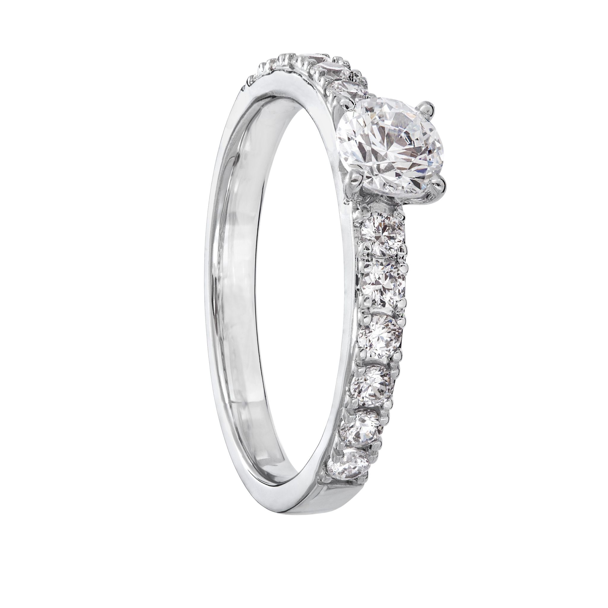Diamantring i platina 19.0