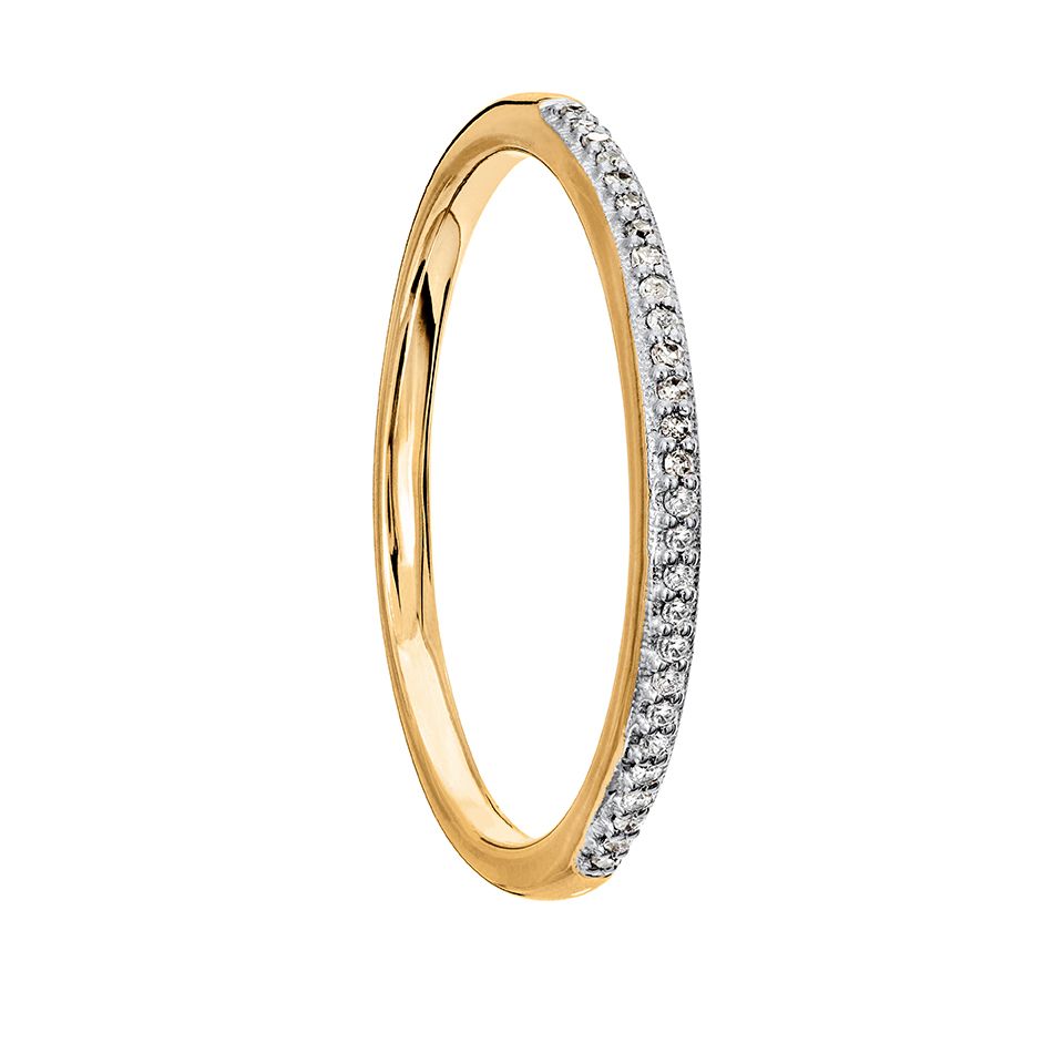 Diamantring i 18K guld, 16.0