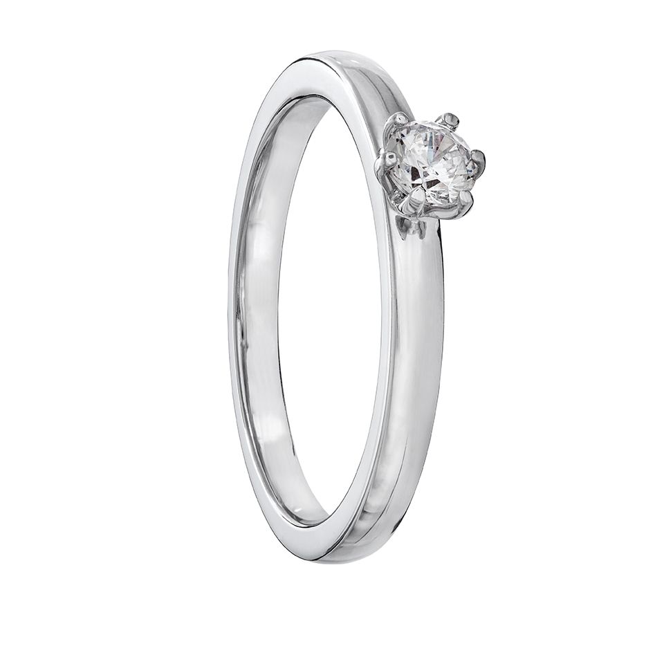 Diamantring i platina, 16.5