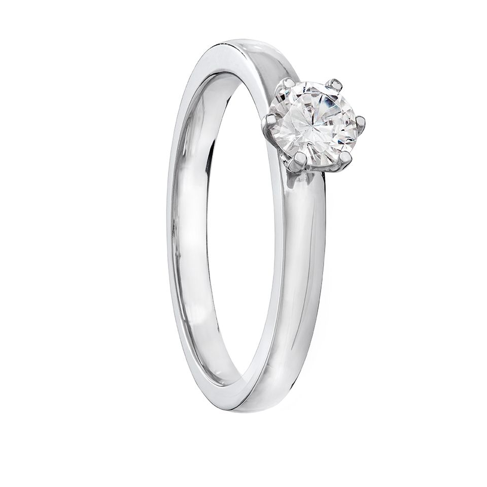 Diamantring i platina, 15.5