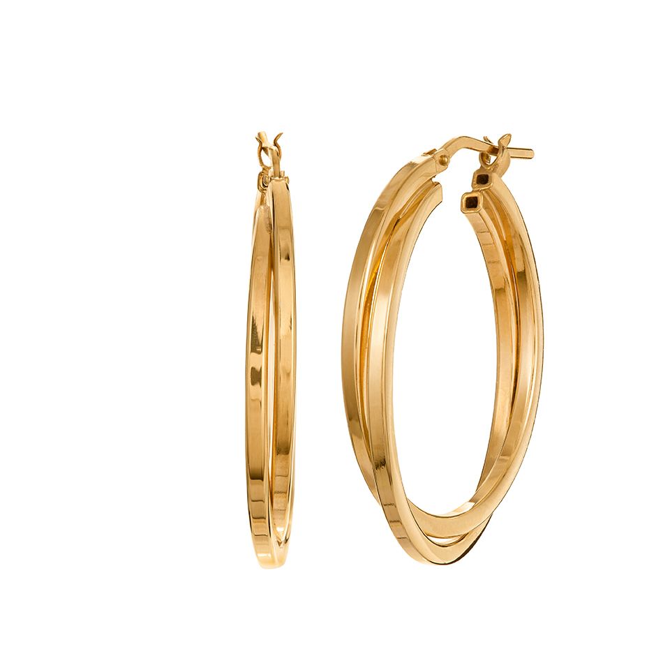 Örhängen i förgyllt äkta silver