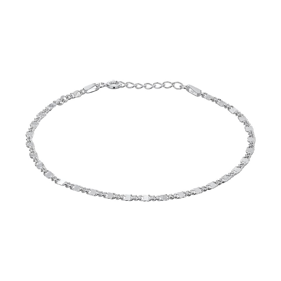 Armband  i &auml;kta silver