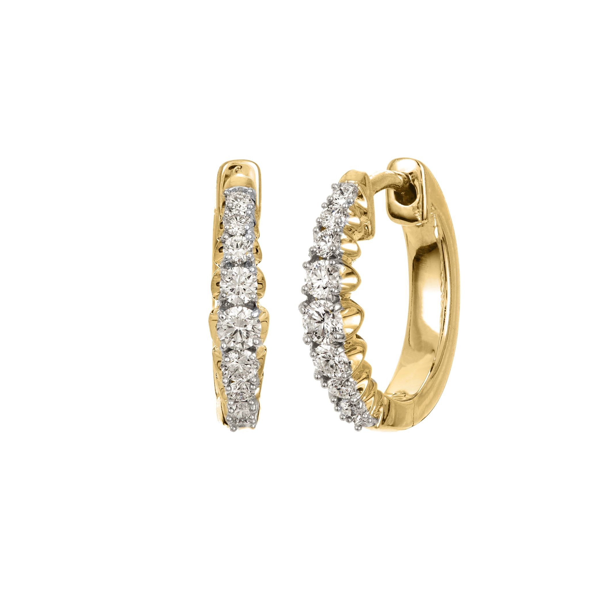 Diamantörhängen i 18K guld 16012