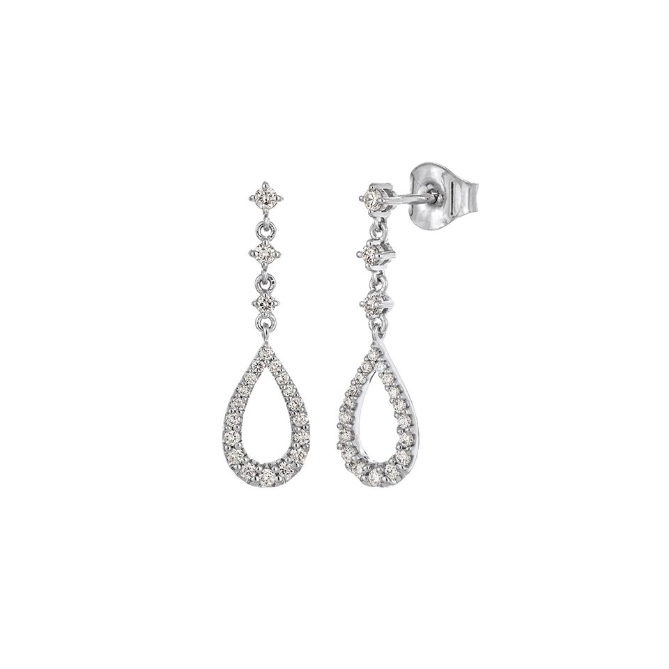 Diamantörhängen i 18K guld 16093