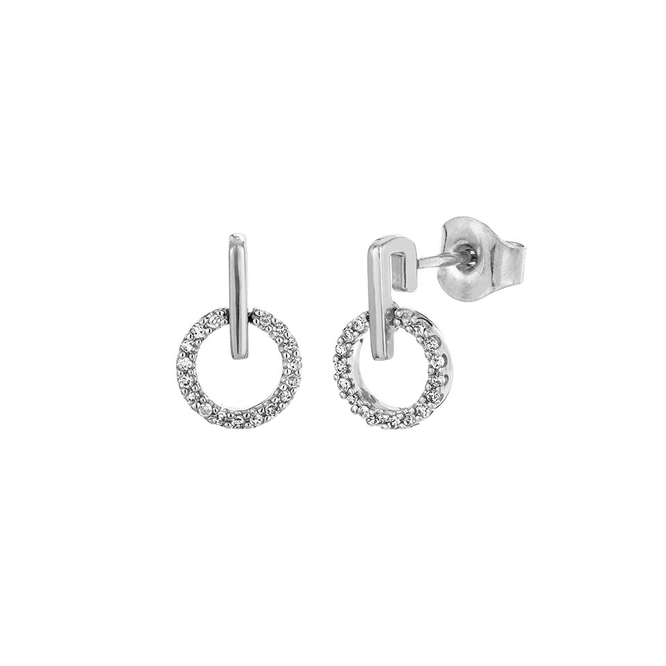 Diamantörhängen i 18K guld 16094