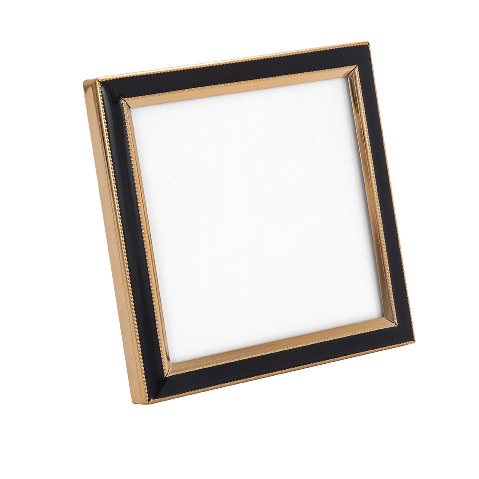 Fotoram svart med gulddetaljer 10x10
