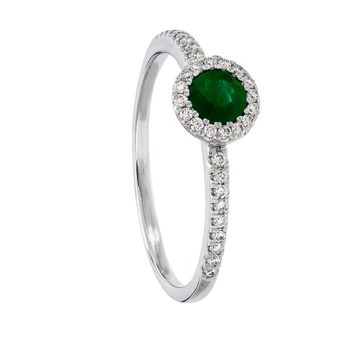 Diamantring i 18K guld, 19.0