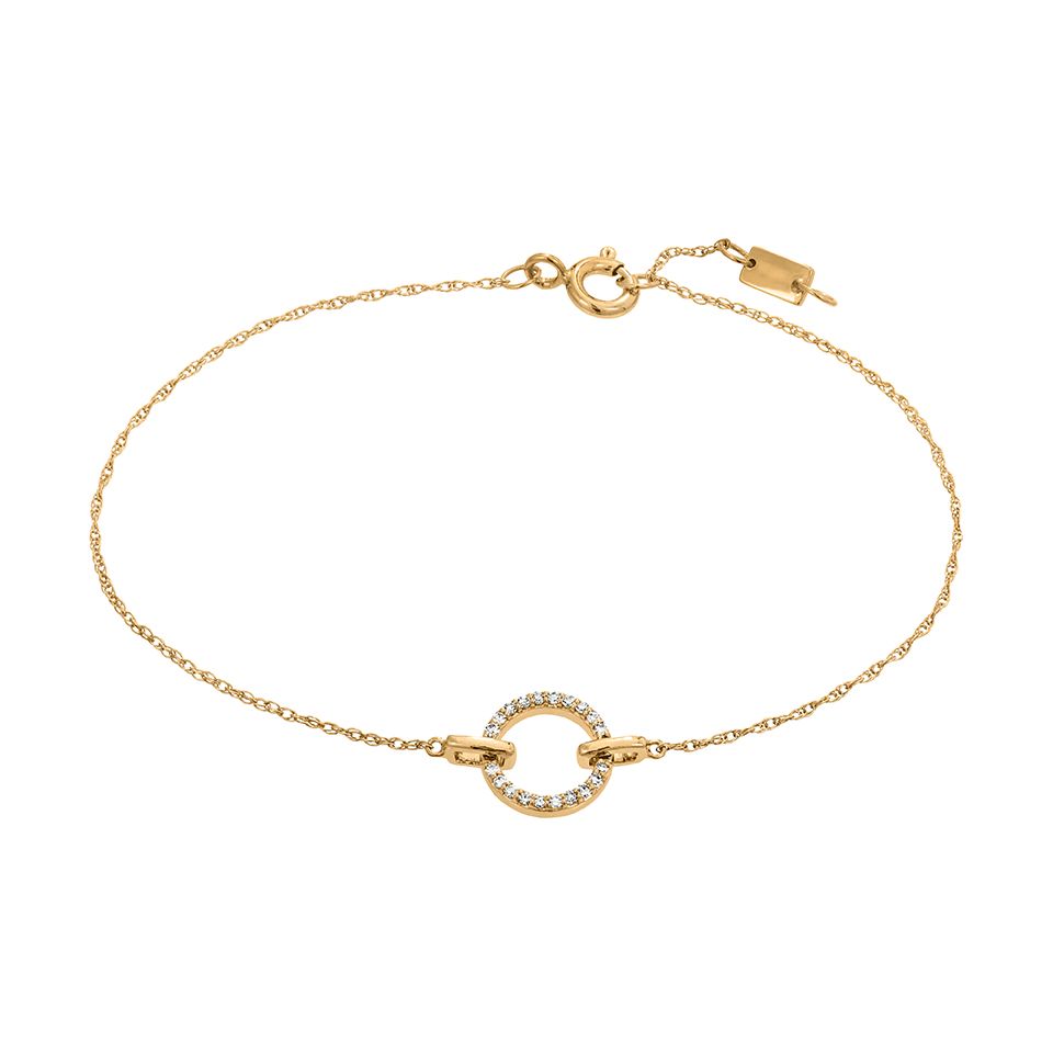 Diamantarmband i 18K guld