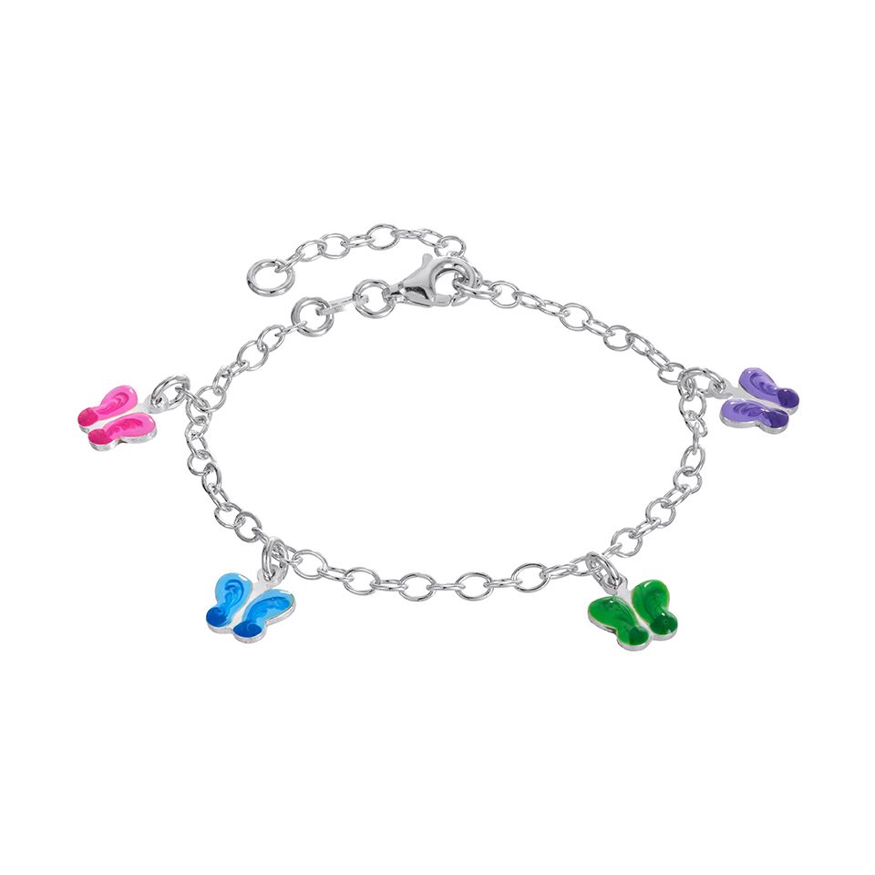 Armband i &auml;kta silver