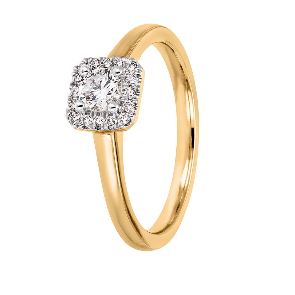 Diamantring Miami 0,34 ct, 15.5
