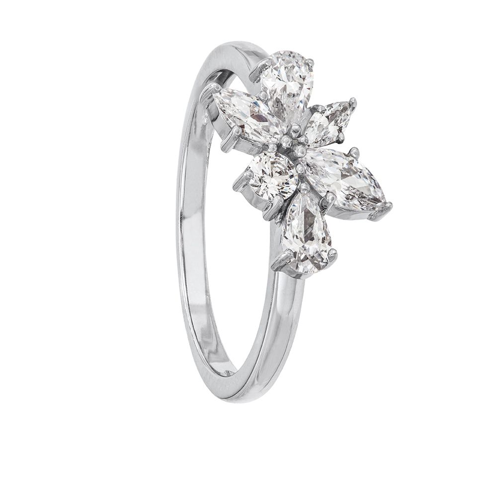 Ring i &auml;kta silver, 19.0