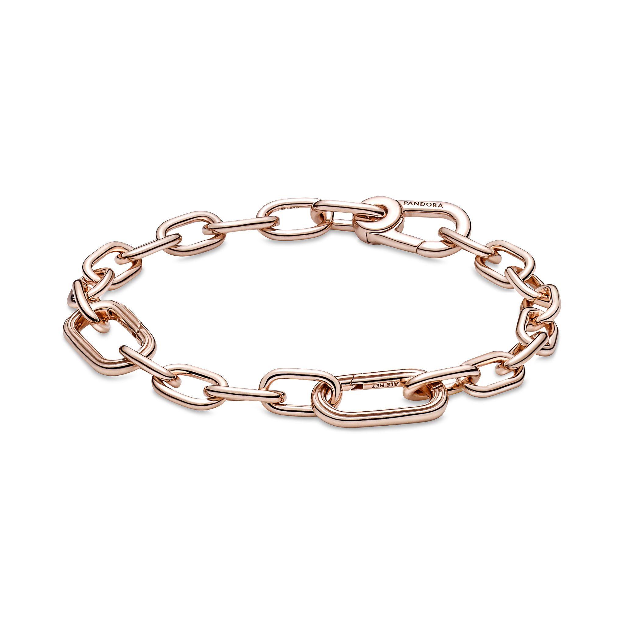 Roséförgyllt armband 17,5 cm