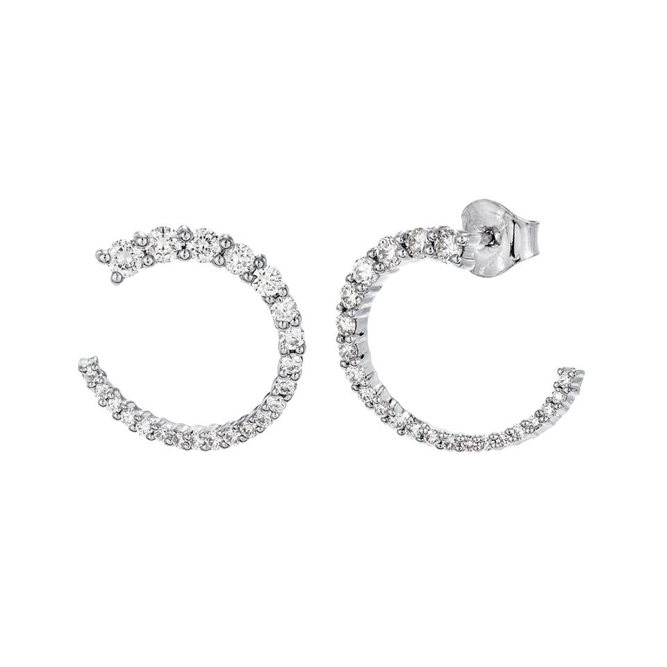 Diamantörhängen i 18K guld 17342