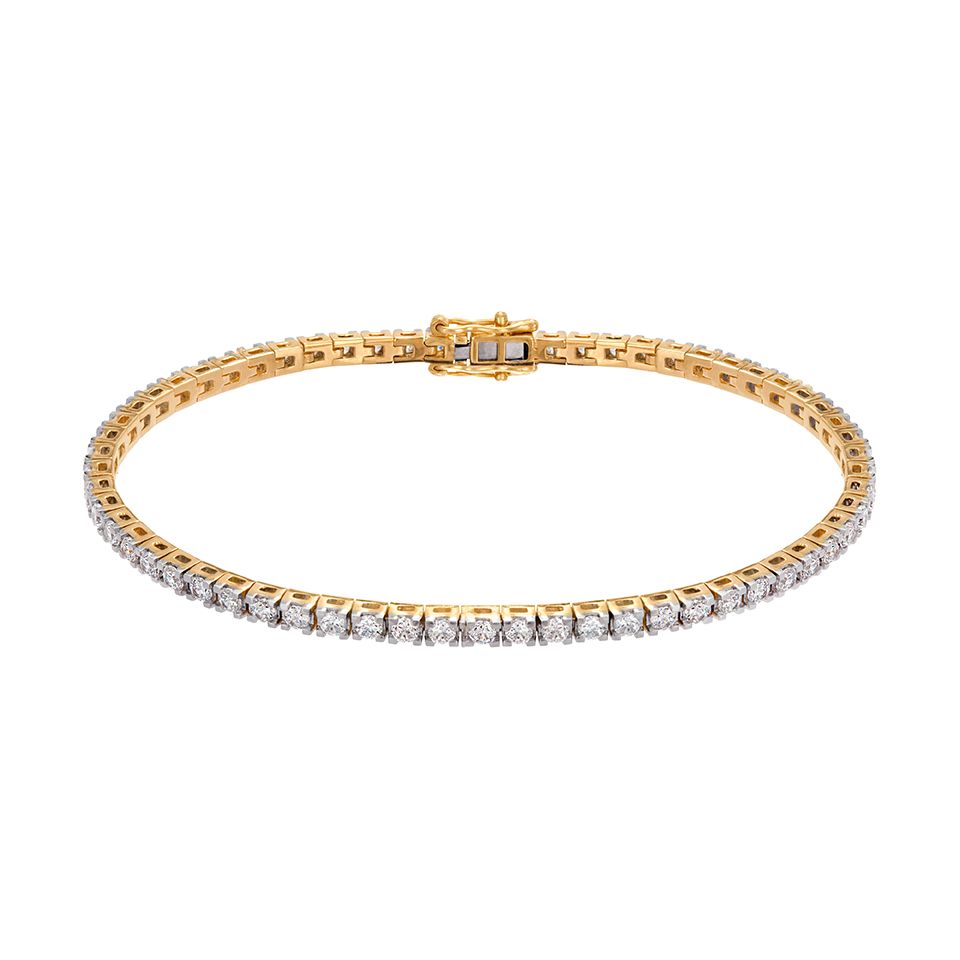 Diamantarmband i 18K guld