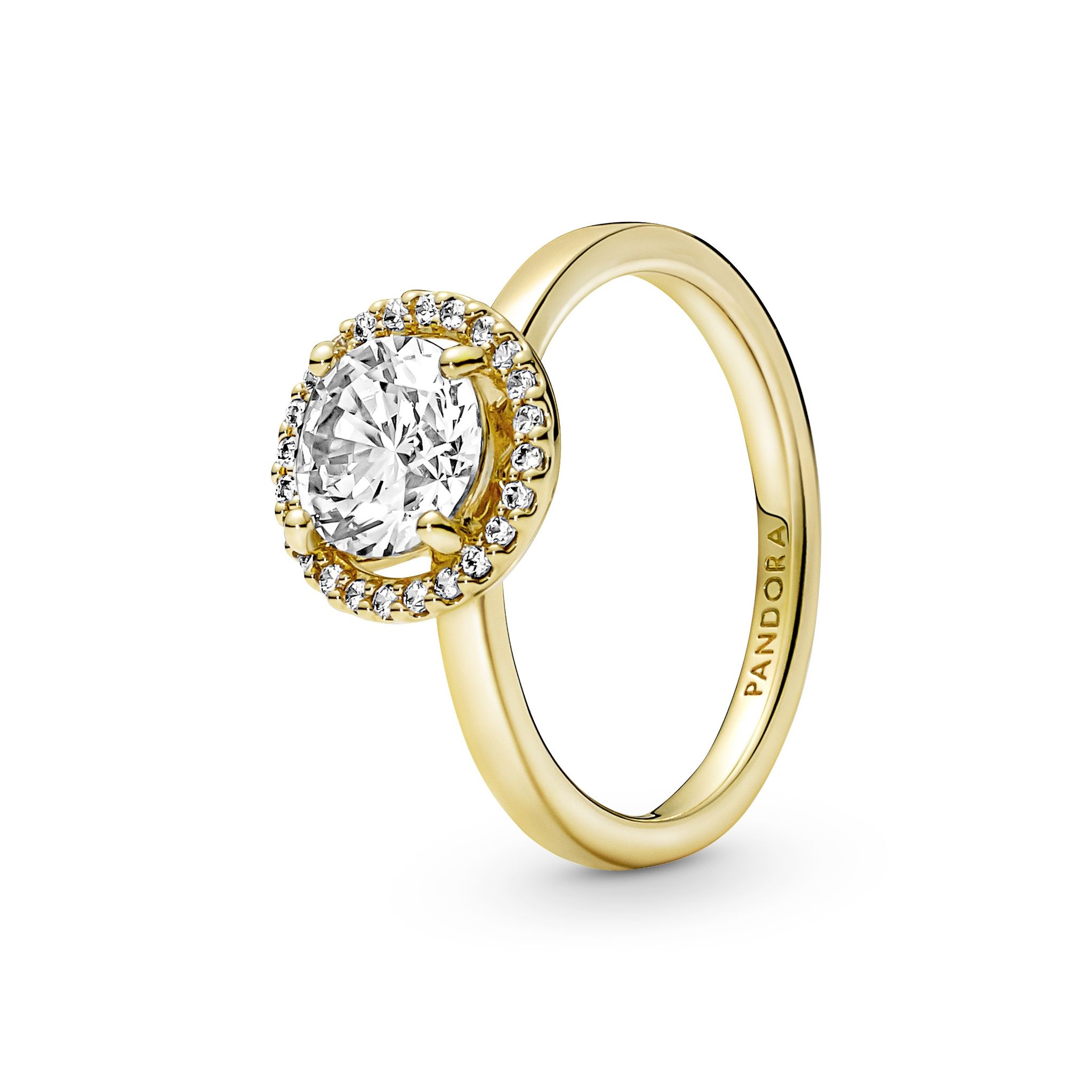 Förgylld ring med halo, 16.5