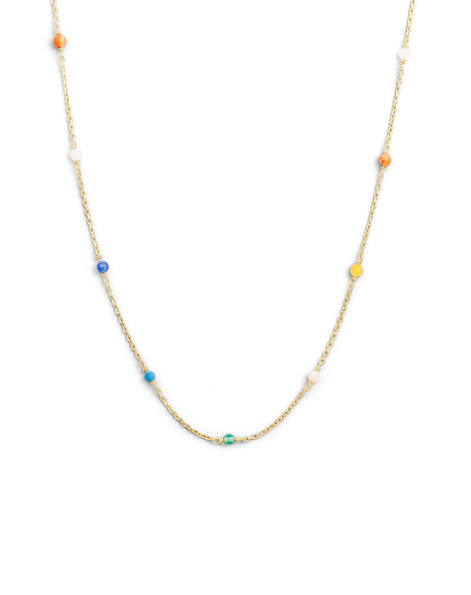 Halsband i &aring;tervunnet &auml;kta silver