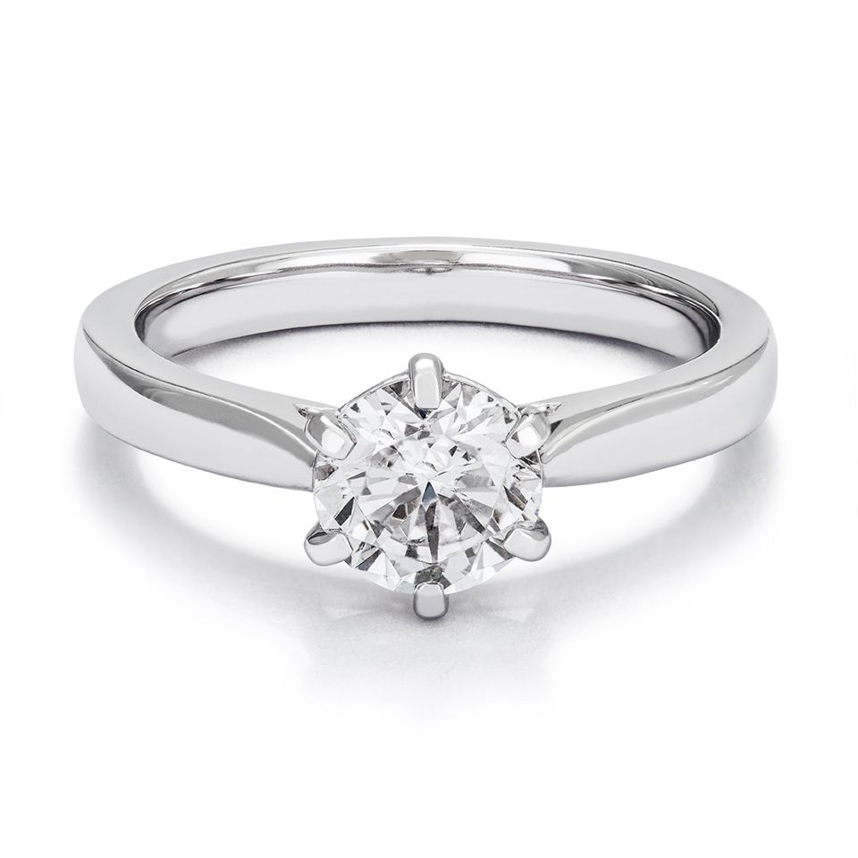 Ring med labbodlad diamant Polaris, 15.5