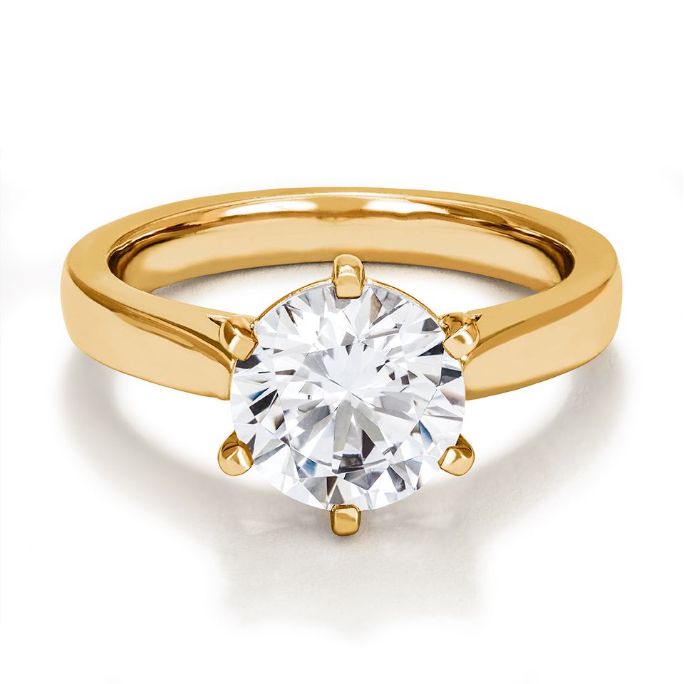 Ring med labbodlad diamant Polaris, 16.0